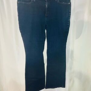 Duluth Trading Co Navy Straight Leg Jeans 18Wx 31in